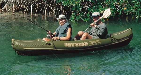 sevylor fishing and kayak in use