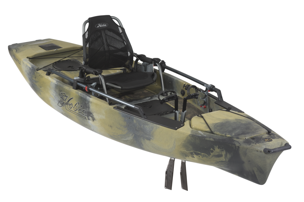 Hobie skegs on the Angler Pro 12 kayak - cameo