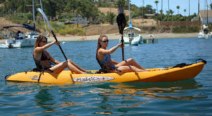 kayaking on water