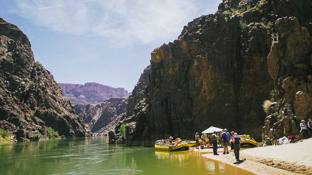 rafting at Whitmore Wash