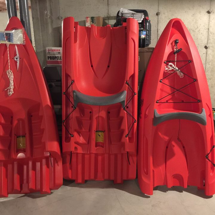 storage of a mercury gtx modular kayak