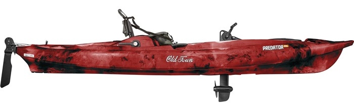 body of old town predator pdl kayak - red