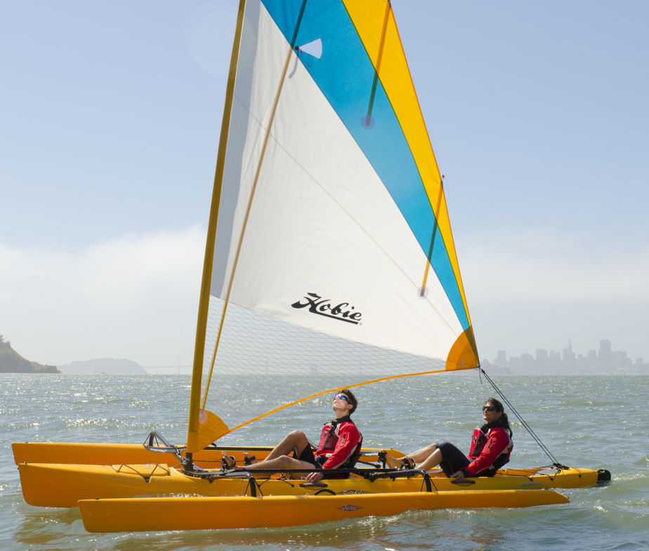 sail kayak - yellow