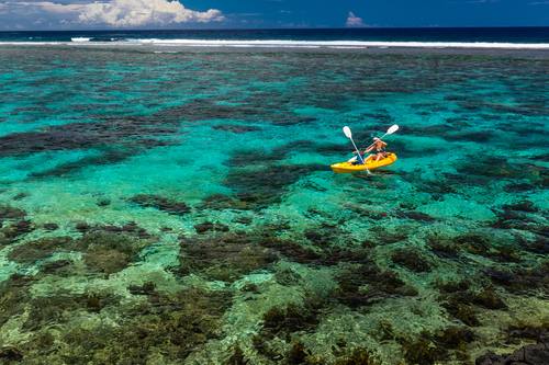 Kayaking the Barrier Reef in Belize